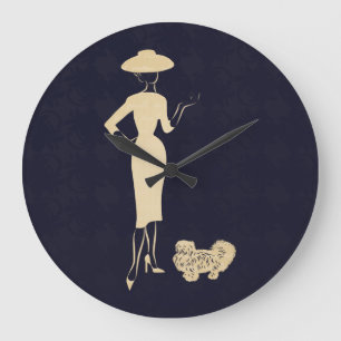 En ny Vintage 1950-talets Mode Stor Klocka