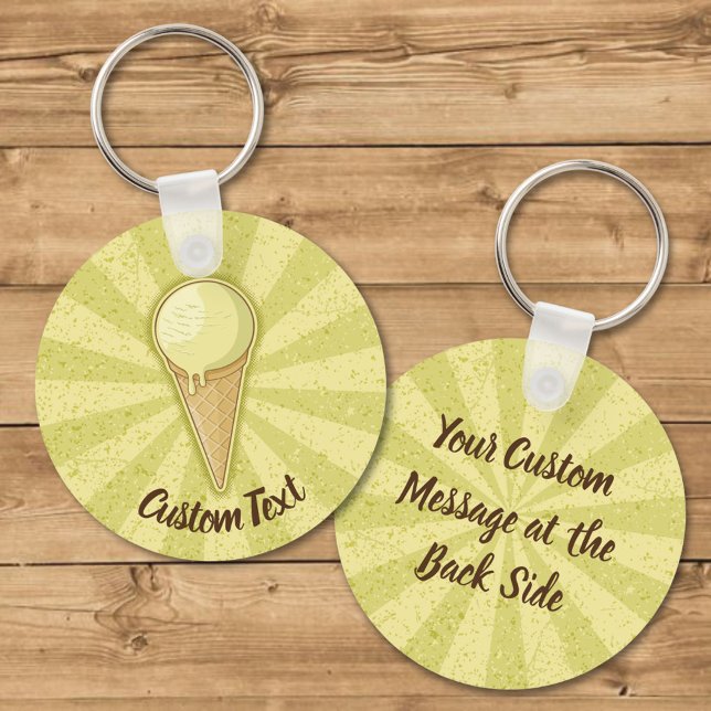 En nyckelkedja för iskräm i Boll Nyckelring (Skapare uppladdad)