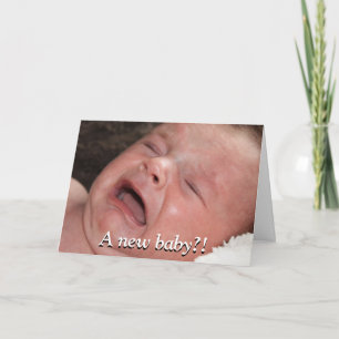 En nyfödd bebis?! Lycka till med det! Roligt Kort