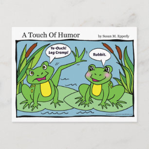 "En nypa humor" Grodyoga Comic Vykort