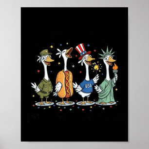 en oberoende gås 250-årsjubileum för Amerika Poster
