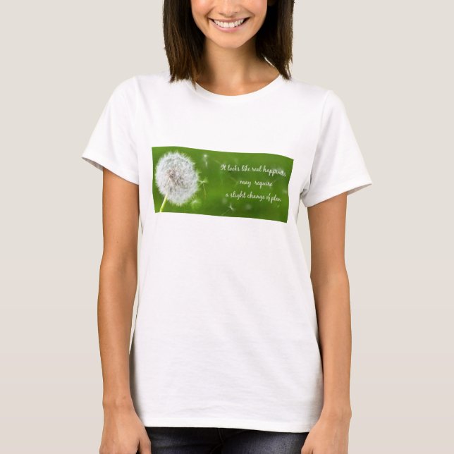 En obetydlig ändring av Plan dam tshirt Tee (Framsida)