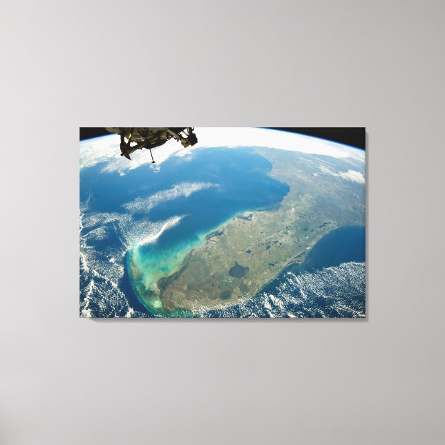 En Oblique Florida, i sydöstra Kusten Canvastryck (Framsida)
