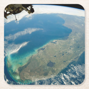 En Oblique Florida, i sydöstra Kusten Underlägg Papper Kvadrat