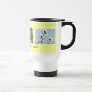 En och enda kärlek! Vita magnoliablommor muggar