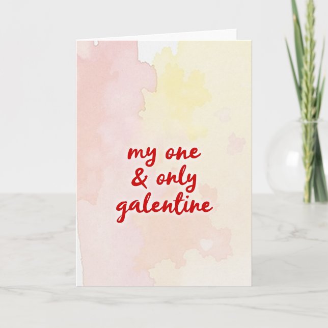 En och endast Galentine-kort Kort (Framsida)