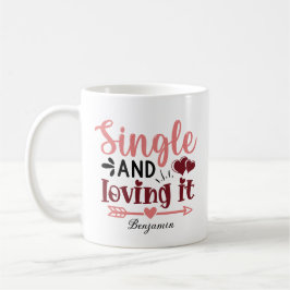 En och kärleksfull Anti alla hjärtans dag dag Kaffemugg