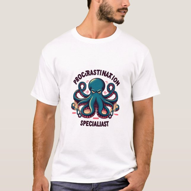 En Octopus överlevnadshandbok T Shirt (Framsida)
