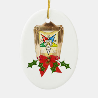 En OES-helgdaglykta Julgransprydnad Keramik