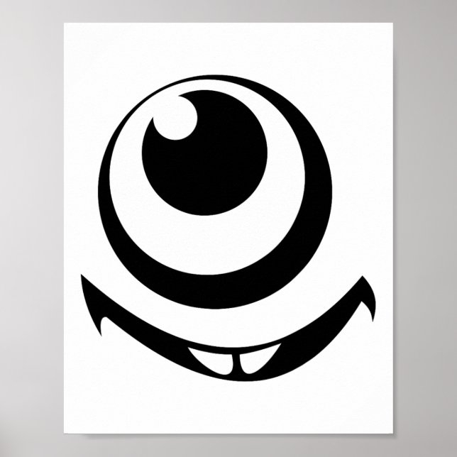 En Öga-monster Costume Easy Costume Ideas Hallowed Poster (Framsidan)
