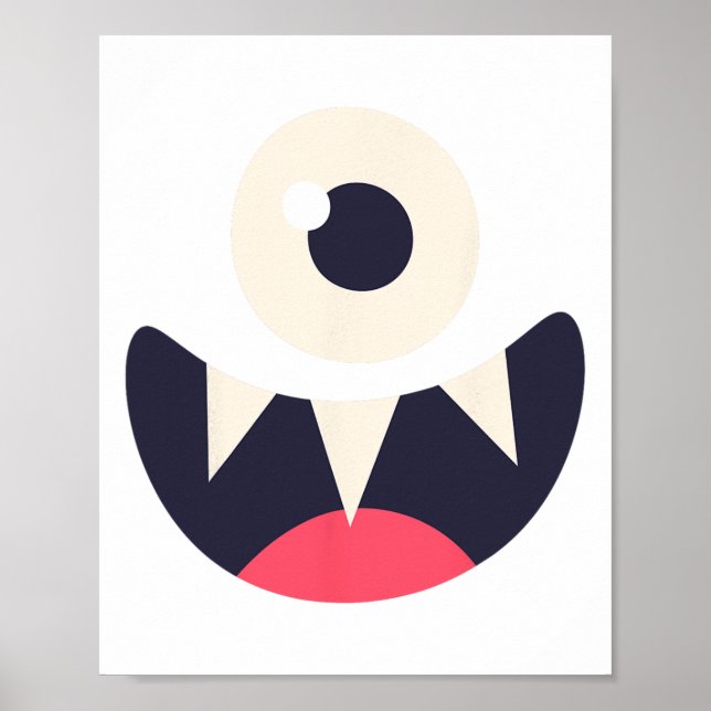 En Öga Monster Easy Costume Ideas Halloween Graph Poster (Framsidan)