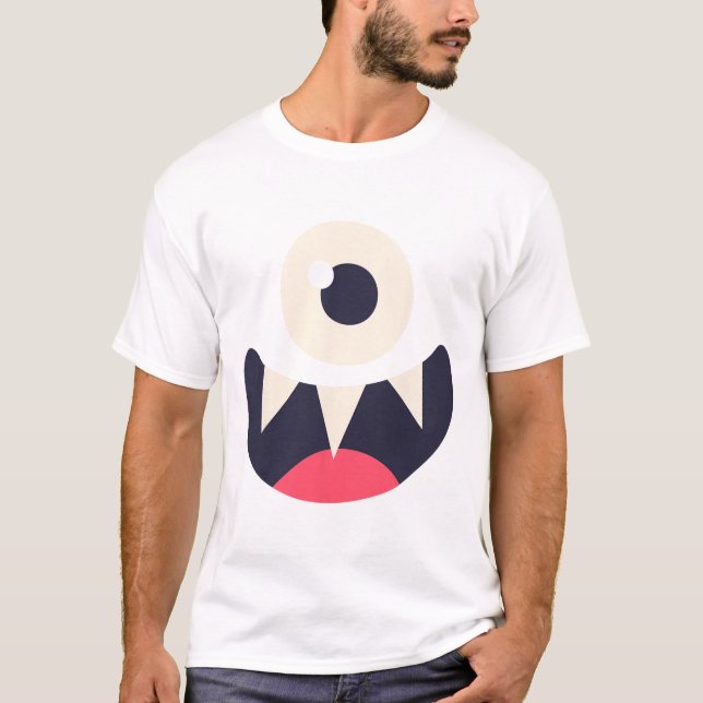 En Öga Monster Easy Costume Ideas Halloween Graph T Shirt (Framsida)