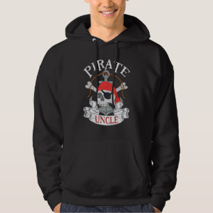 En Öga Skull Bones Lycklig Day Pirat farbror Moste Hoodie