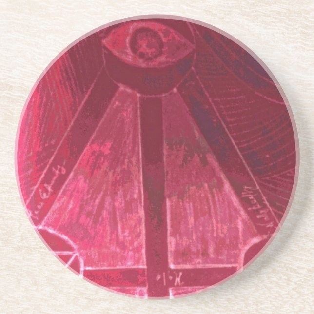 en öga tittar på dig underlägg sandsten (Framsidan)