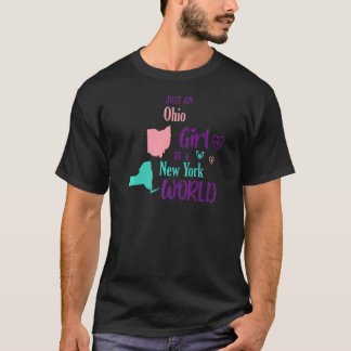 En Ohio-flicka i New York World T Shirt
