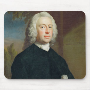 En okänd man i svarten, 1735 (olja på kanfas) musmatta
