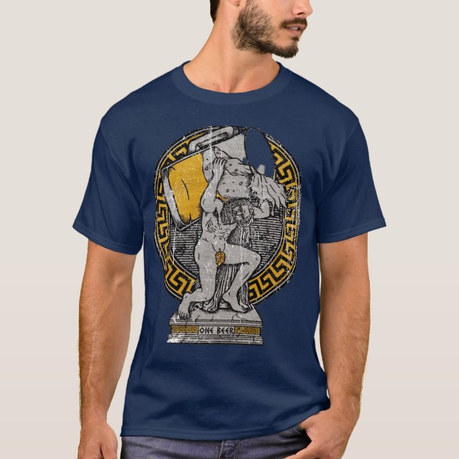En öl T-shirt - USA Drickande Team (Framsida)