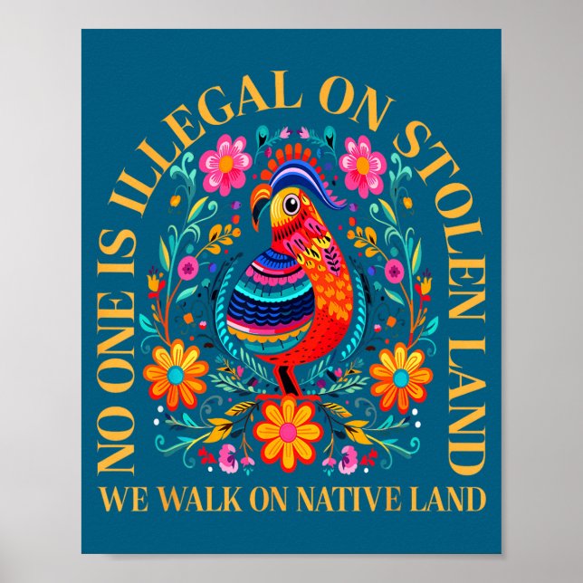 En Olaglig Stulen Mark Native Amerikaner Poster (Framsidan)