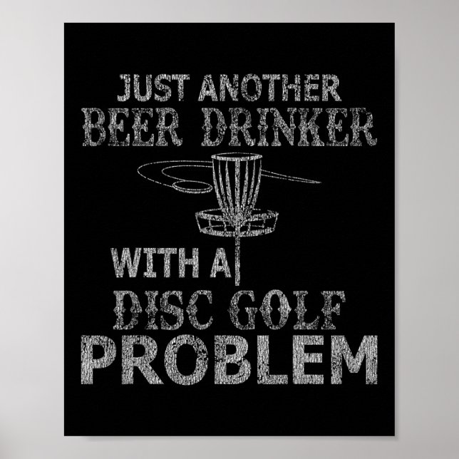 En öldryck med problem med skivgolf störd poster (Framsidan)