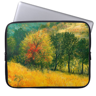 En oljemålning på en höstströ i säsong laptop fodral