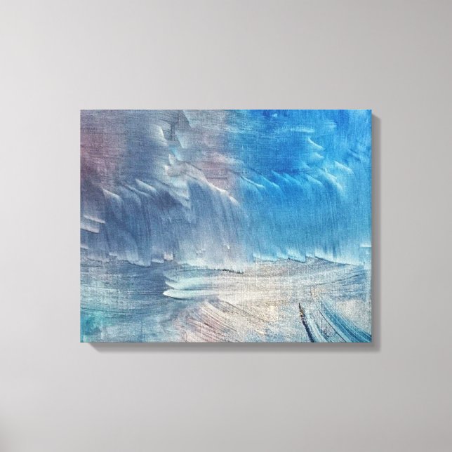 En oljemålning som heter Palette av Samuel Pye Canvastryck (Framsida)