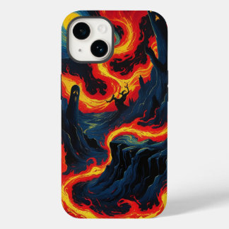 En oljemålning som skildrar en surrealistisk och v