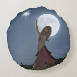 En önskad Kom True Rund Kudde