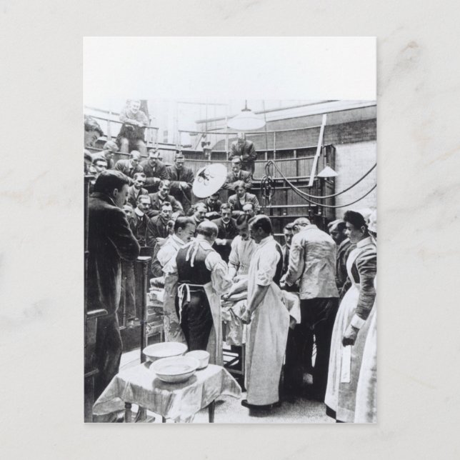 En operation vid sjukhuset i Kor Vykort (Framsida)