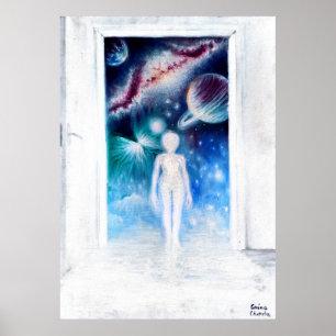 En öppen dörr till universum poster