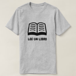 en öppen text för bok och Spanien: Lee un libro T Shirt