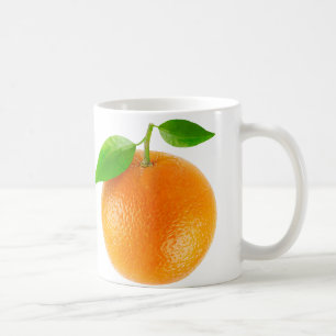 En orange kaffemugg
