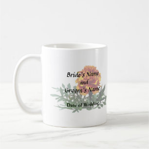 En Orange Marigold med Gult Tips Kaffemugg