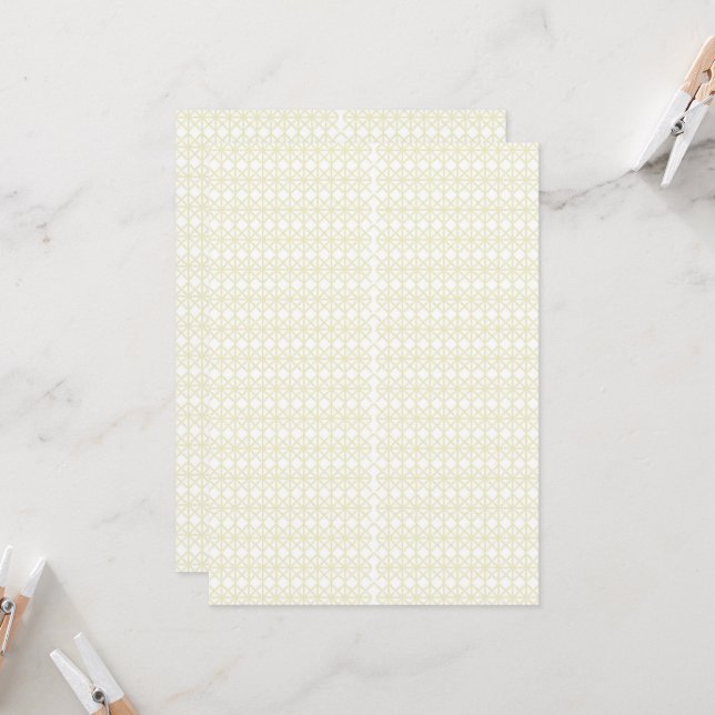 en orange och gul bakgrund med små prickar inbjudningar (Fram/Back In Situ)