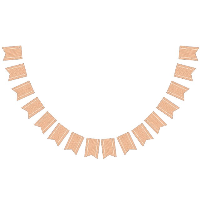 en orange och vit strimlad bakgrund med liten vimplar (Alla)