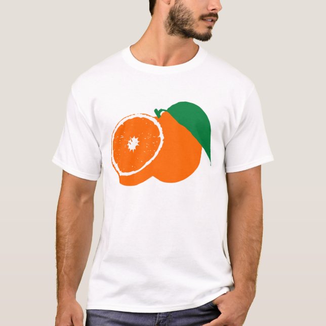 En oranges silhuett t shirt (Framsida)