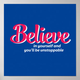 En Ord som säger att det finns en inspirerande cit Poster