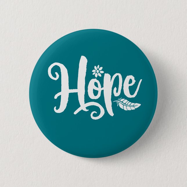 En Ord som säger hoppböjande kalligrafi Knapp (Framsida)