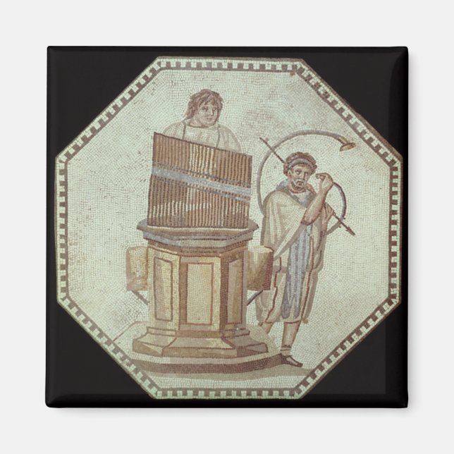 En organism och en hornspelare underhållning magnet (Framsidan)