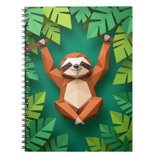 En Origami Söt Sengångare Tillbaka Till Skolan Ant Anteckningsbok (Framsidan)