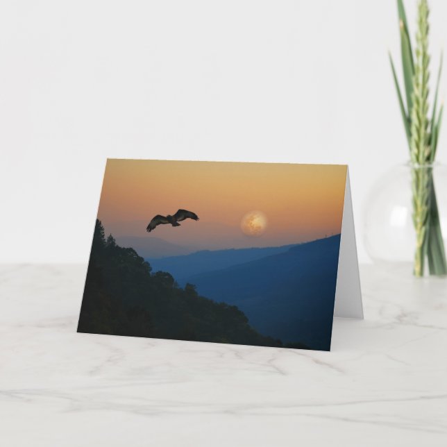 En örnstigning på fullmoon kort (Framsida)