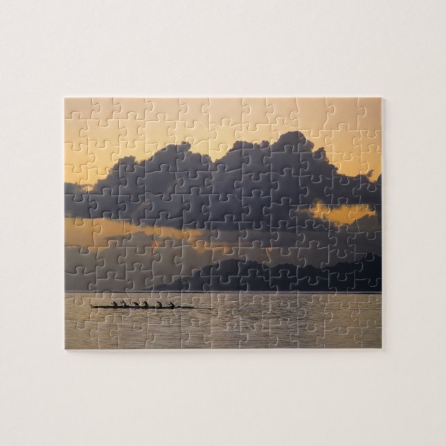 En outlösande kanotgruppens metoder utanför kusten pussel (Horisontell)