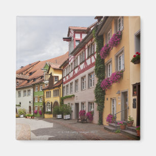 En ovanligt brunn-bevarad medeltida town på magnet