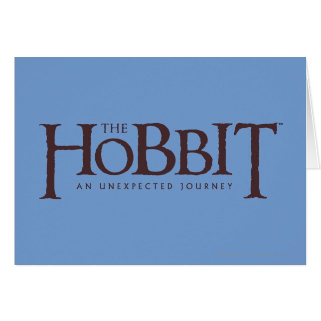 EN OVÄNTAD JOURNEY™-Logotyp Solid Hälsningskort (Framsidan Horizontal)