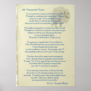 En oväntad vän ©2012 Trinka Polite (poster) Poster