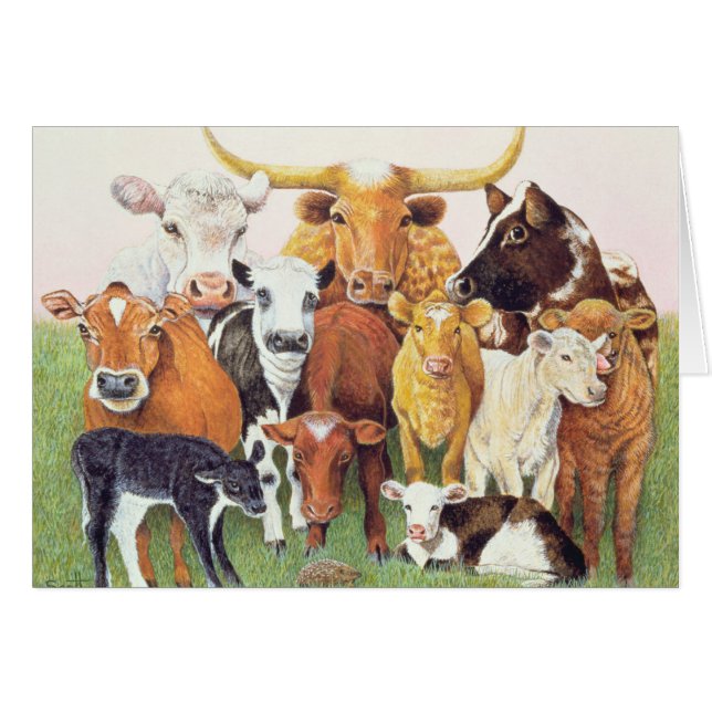 En överraska främling hälsningskort (Framsidan Horizontal)