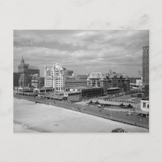 En översikt över bardpromenaden i Atlantic City Vykort