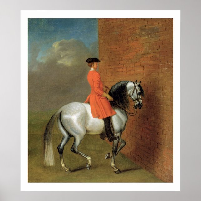 En övning i Haute Ecole: Passage till lef Poster (Framsidan)