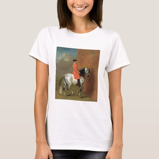 En övning i Haute Ecole: Passage till lef T Shirt (Framsida)