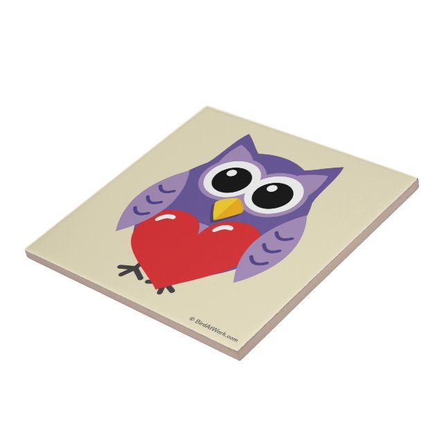 En Owly Kärlek Kakelplatta (Sidan)