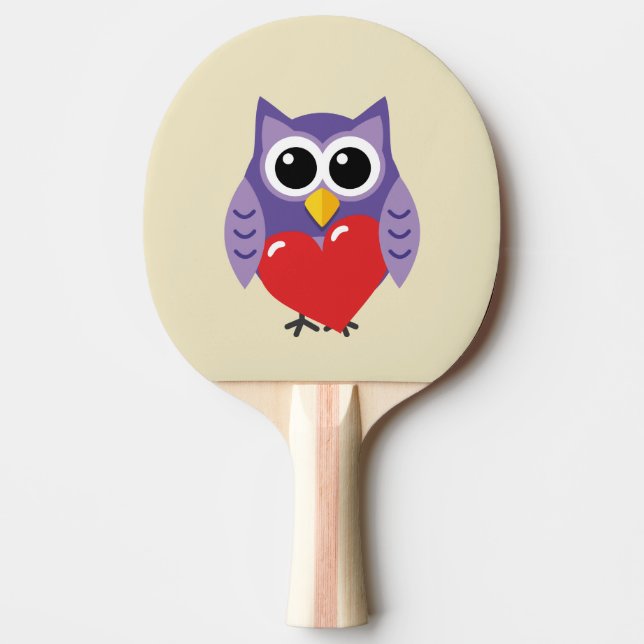 En Owly Kärlek Pingisracket (Framsidan)